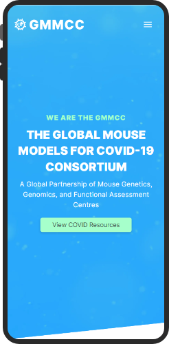Mock up of GMMCC mobile website